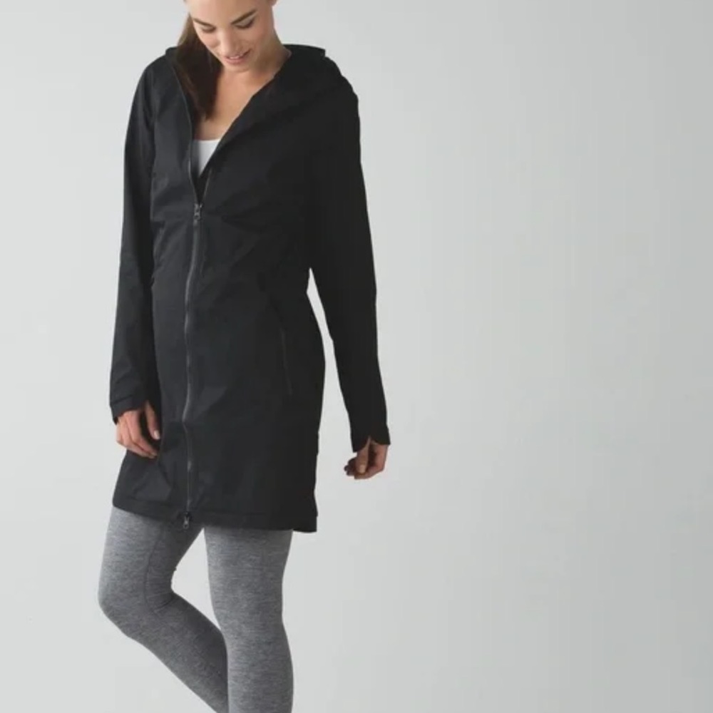 Lululemon Black Definitely Raining Jacket